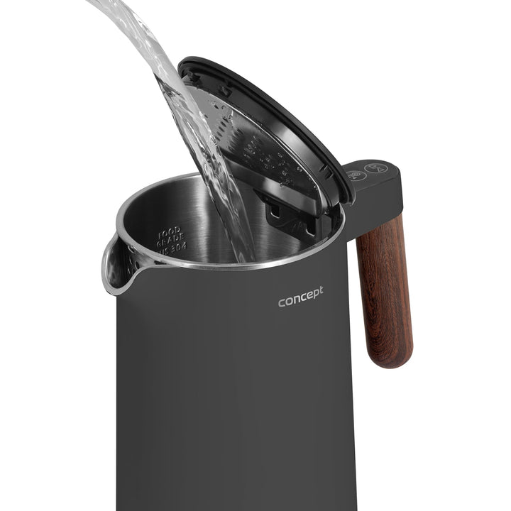 Concept Norwood RK3305 kuhalo za vodu od nehrđajućeg čelika Kontrola temperature Održavanje topline 1,5 L 1850-2200 W Tamno sivo