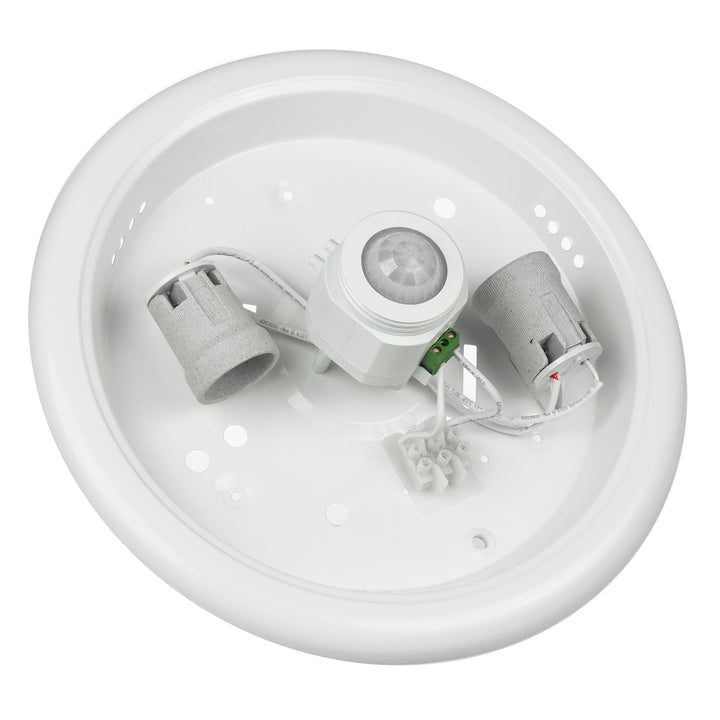 Stropna svjetiljka Maclean s PIR senzorom, montirana na strop, s LED izvorom svjetlosti, 2x max. 40 W, E27, 220-240 V~ 50/60 Hz, MCE324 + 2xMCE268