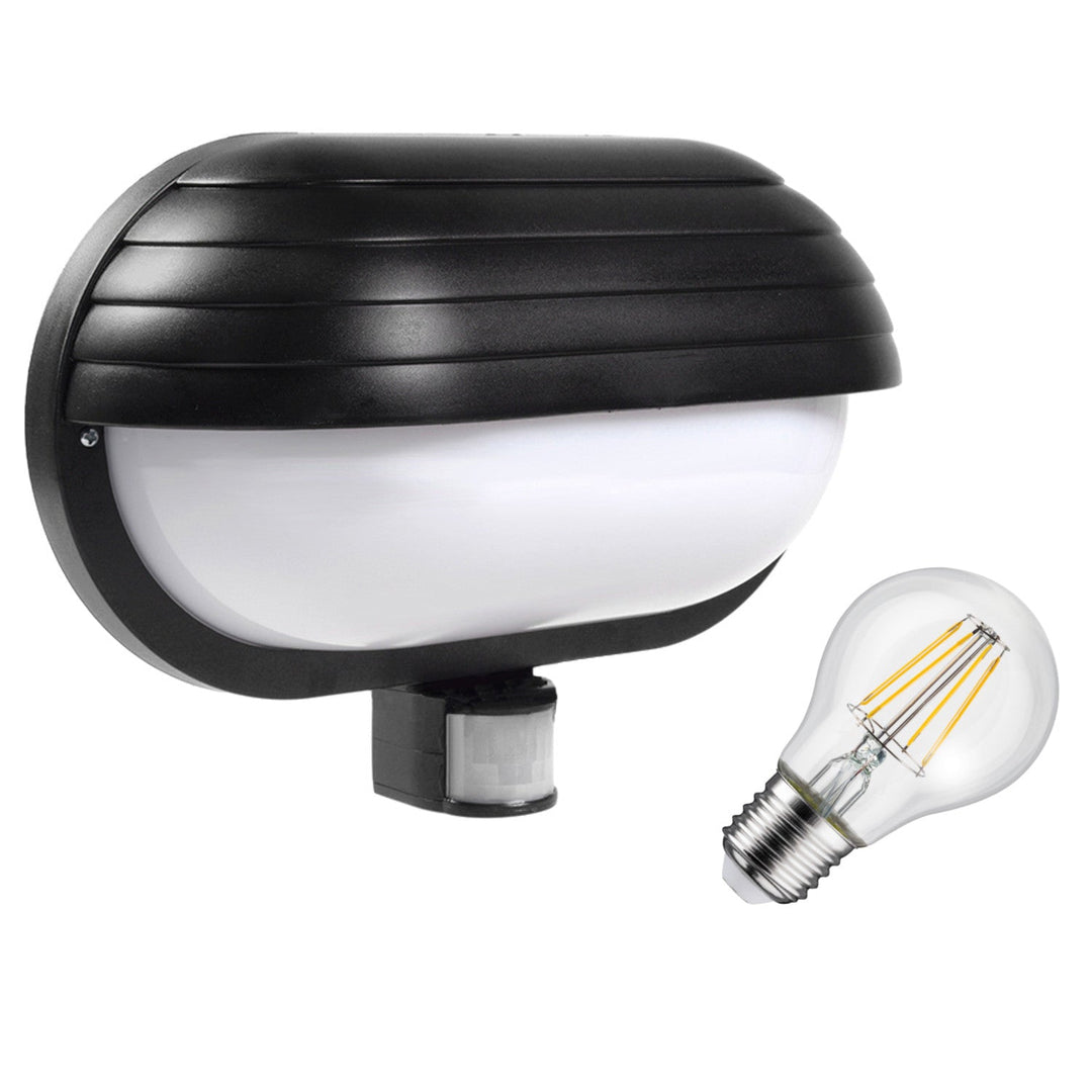 Zidna svjetiljka Maclean, s PIR senzorom, max. 60 W, 180°, MCE33B + 11 W LED