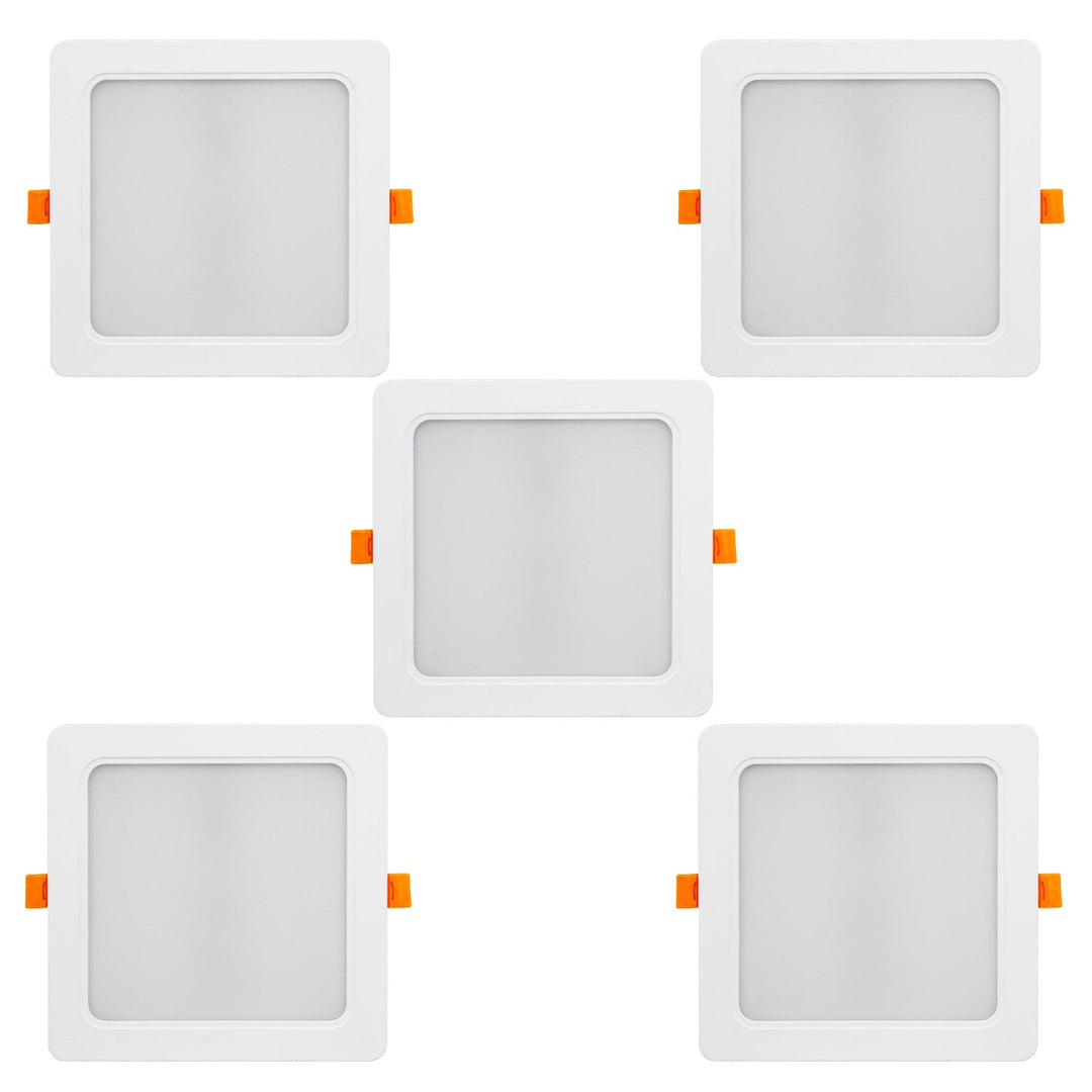 5x Panou de plafon cu LED-uri Maclean LED, montat la culoare SLIM, 18W, alb neutru 4000K, 170*170*26mm, 1900lm, MCE374 S