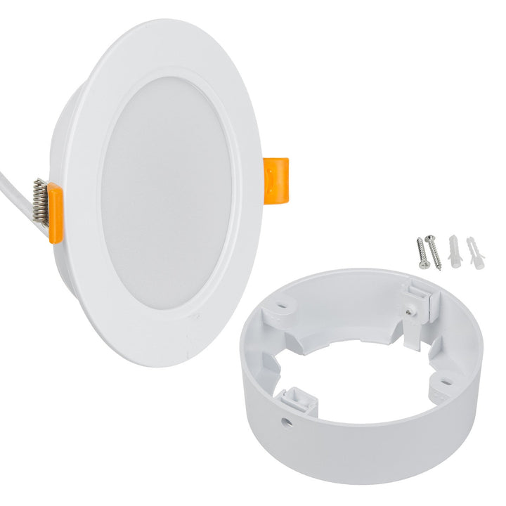 LED stropni panel Maclean, ugradbeni SLIM, 9 W, neutralno bijela 4000 K, 120 × 26 mm, 900 lm, MCE371 R + površinski montirani adapter MCE376 R