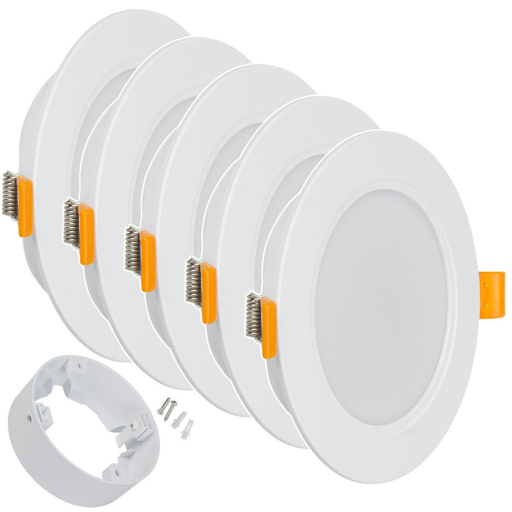5x Maclean LED stropni panel, ugradbeni SLIM, 9 W, neutralno bijela 4000 K, 120 × 26 mm, 900 lm, MCE371 R + površinski montirani adapter MCE376 R
