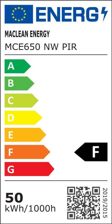 2x LED reflektora s Maclean senzorom pokreta, tanki 50 W, 4000 lm, neutralno bijela boja (4000 K), IP44, MCE650 NW PIR