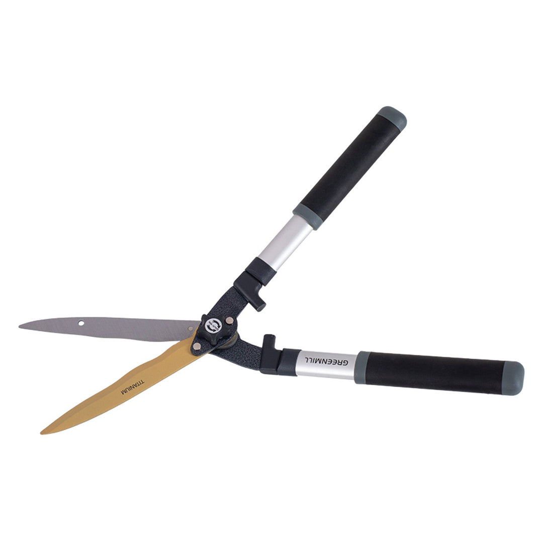 Greenmill škarice za živicu, nazubljena oštrica, kaljeni čelik, 23 cm, UP0085T