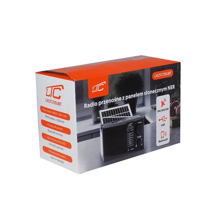 LTC prijenosni radio, Bluetooth, FM/AM/SW, solarni panel, LXLTC115UBT