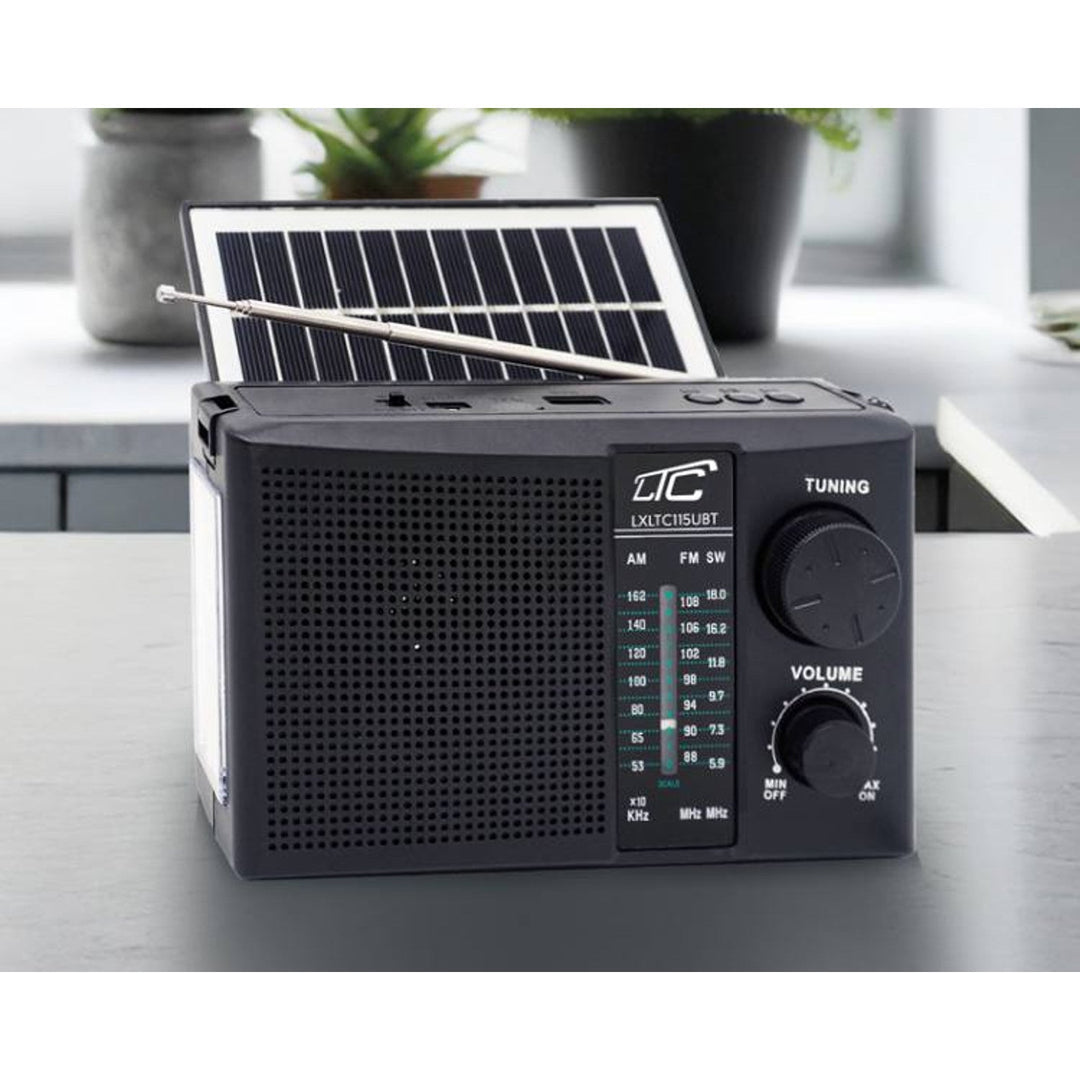 LTC prijenosni radio, Bluetooth, FM/AM/SW, solarni panel, LXLTC115UBT