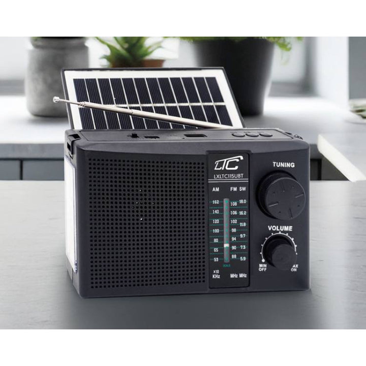 LTC prijenosni radio, Bluetooth, FM/AM/SW, solarni panel, LXLTC115UBT