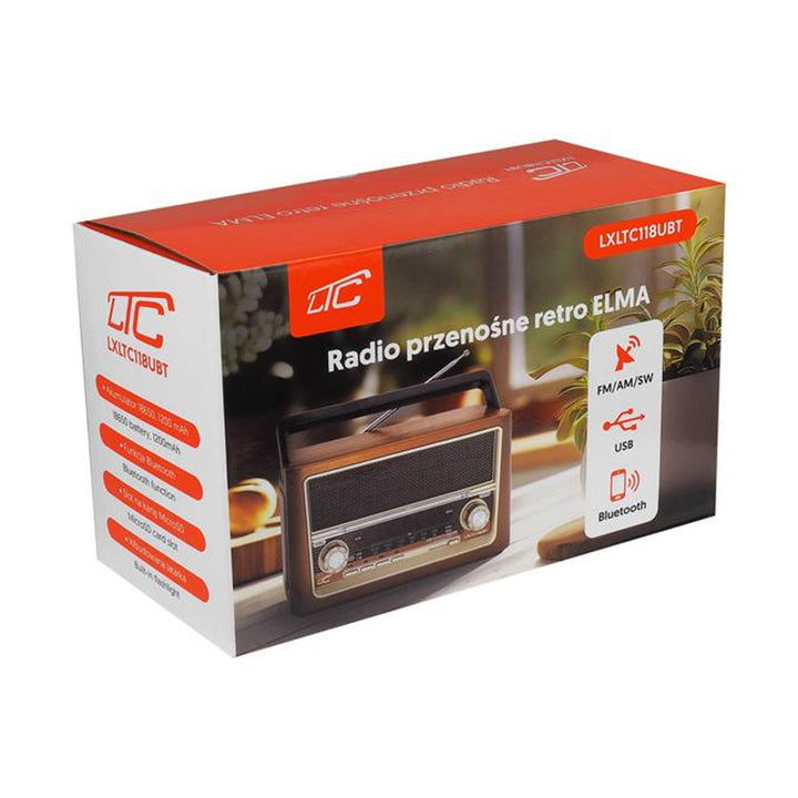 LTC prijenosni radio, Bluetooth, FM/AM/SW, USB, LXLTC118UBT