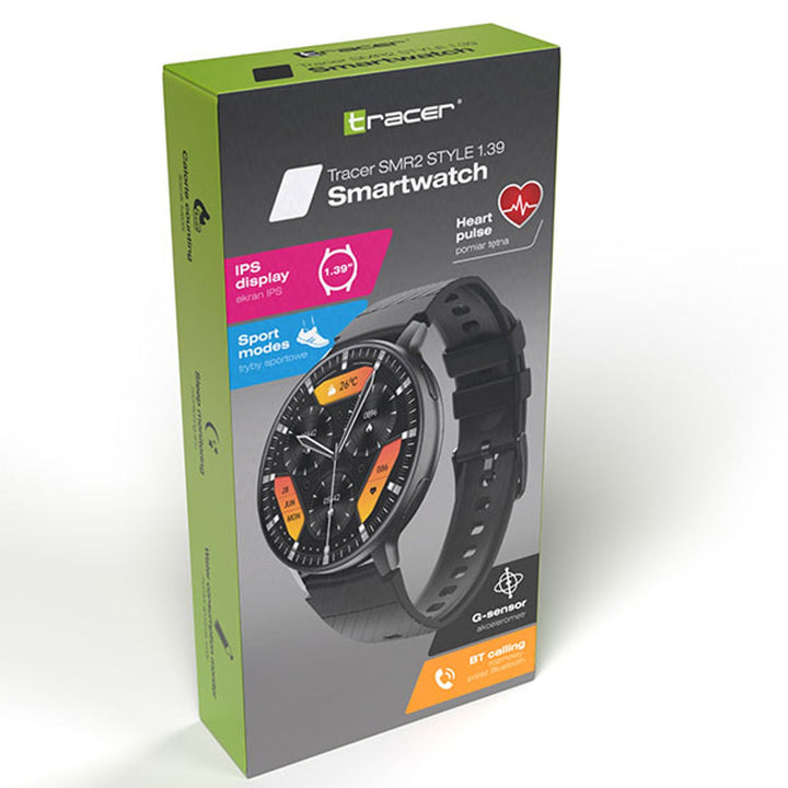 Pametni sat Tracer, Bluetooth 5.2 BLE, IP67, 1,39&