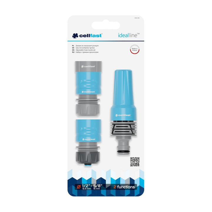 Cellfast set, ravni prskalica, 1/2" brzi spojevi, Ideal